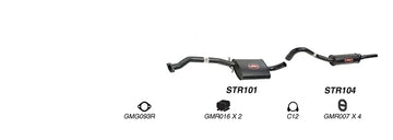 Redback Exhaust 2 1/2" Cat Back System for Holden Commodore (03/1986 - 1988), Calais (03/1986 - 1988) - Brixton 4x4 - Buy Online Now!